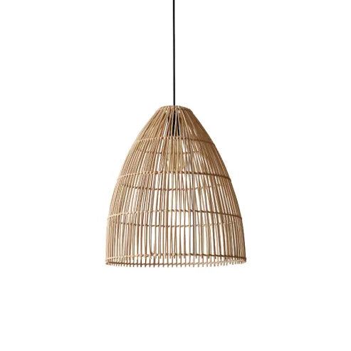 Wabi-sabi-stijl creatieve houten rotan hanglamp voor de keuken
