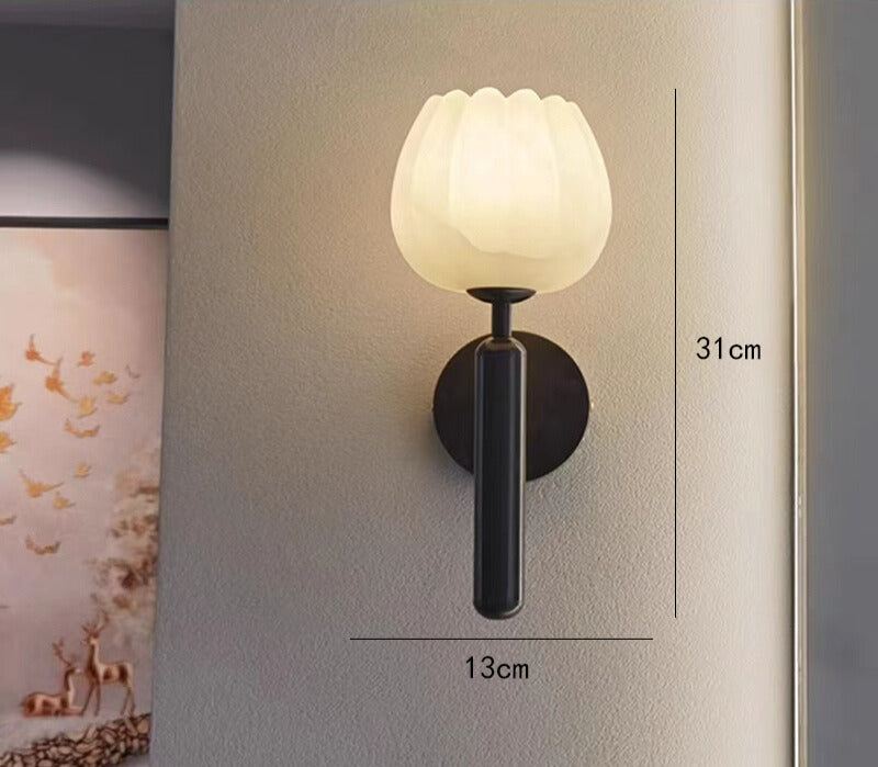 Marmerroos | elegante wandlamp met romantische flair