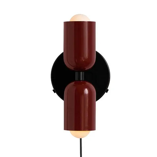 Middeleeuwse crème wind dubbele koppen slaapkamer bedlamp franse wandlamp