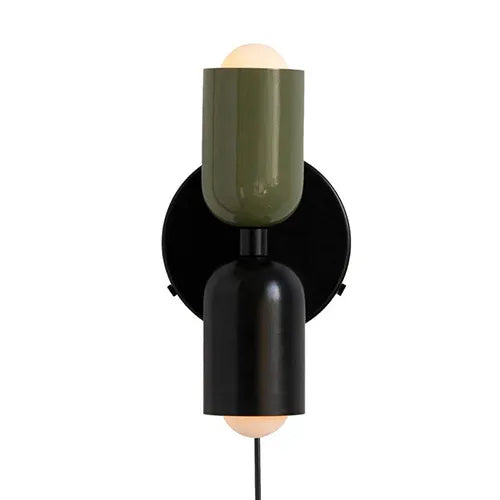 Middeleeuwse crème wind dubbele koppen slaapkamer bedlamp franse wandlamp