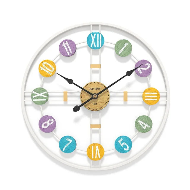 RetroDelight - vintage metalen wandklok