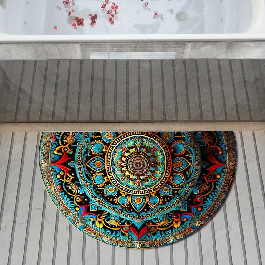 Sacredcircle | half-round mandala doormat