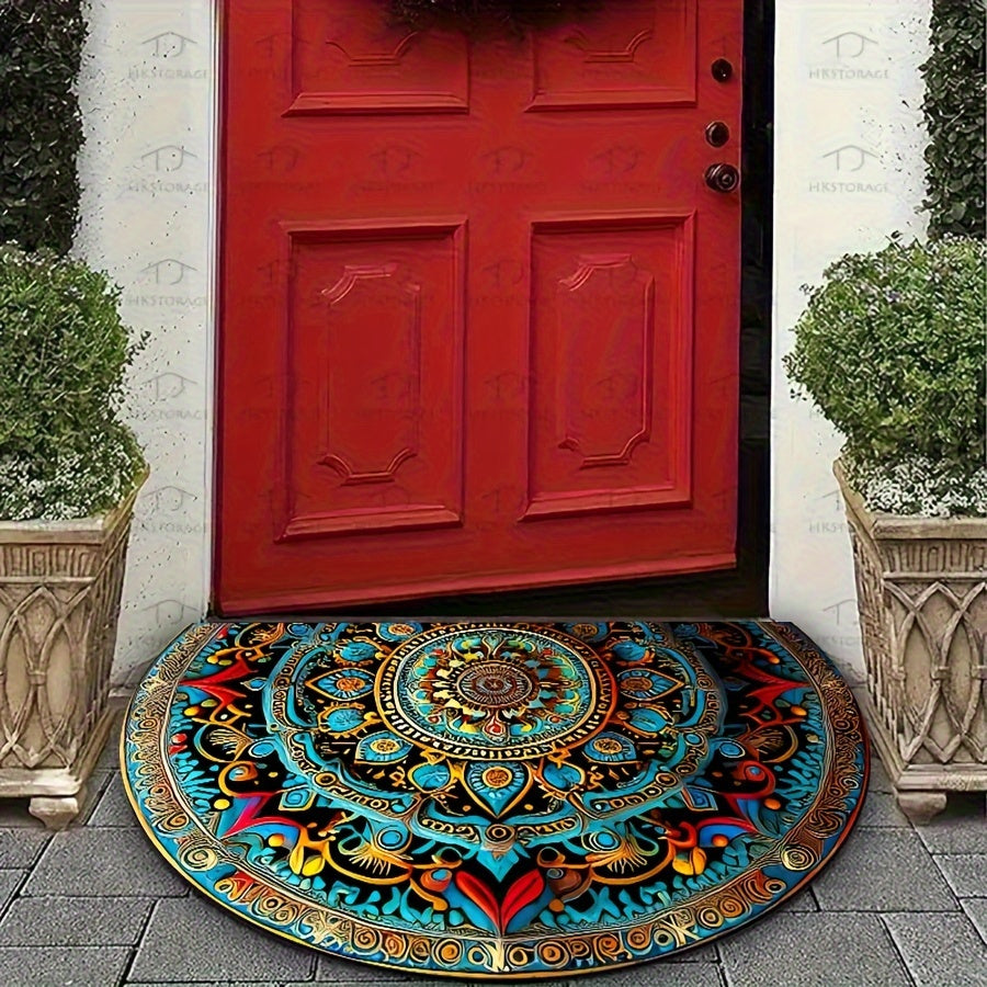 Sacredcircle | half-round mandala doormat