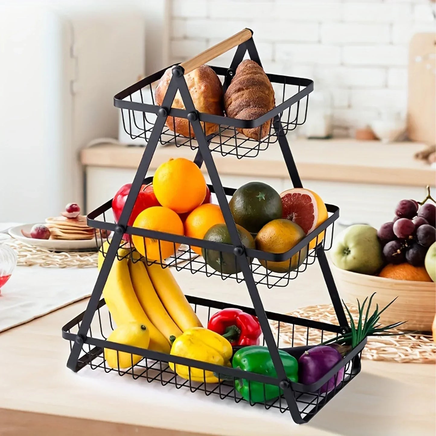 Fruitcascade - fruitmand van 3 niveaus
