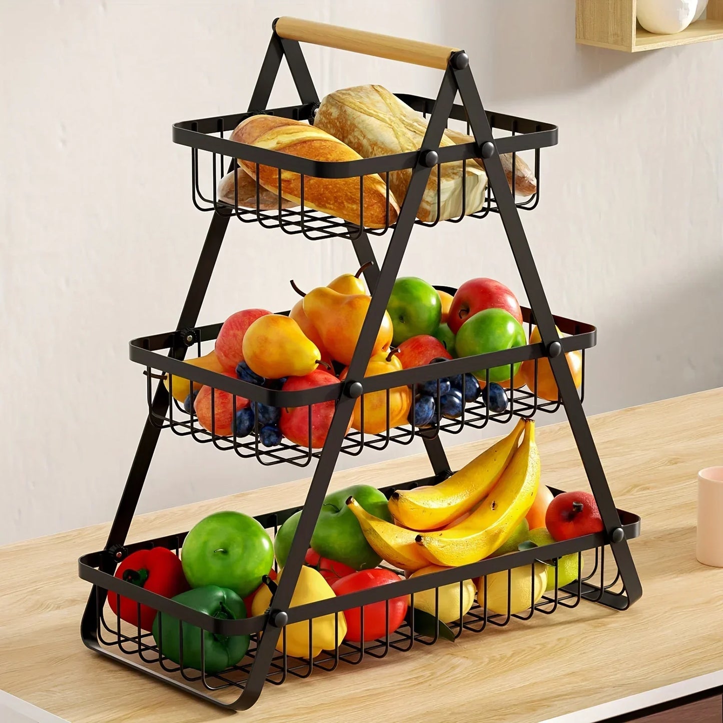 Fruitcascade - fruitmand van 3 niveaus