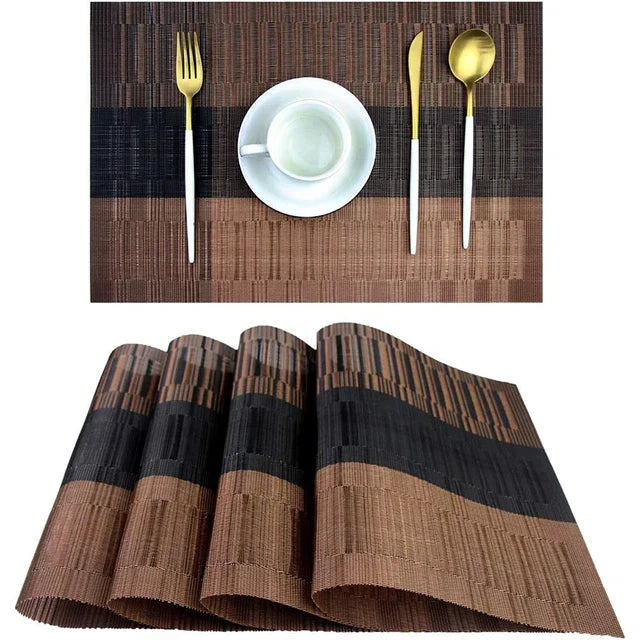 Stevig geweven - wasbare placemats van hoge kwaliteit
