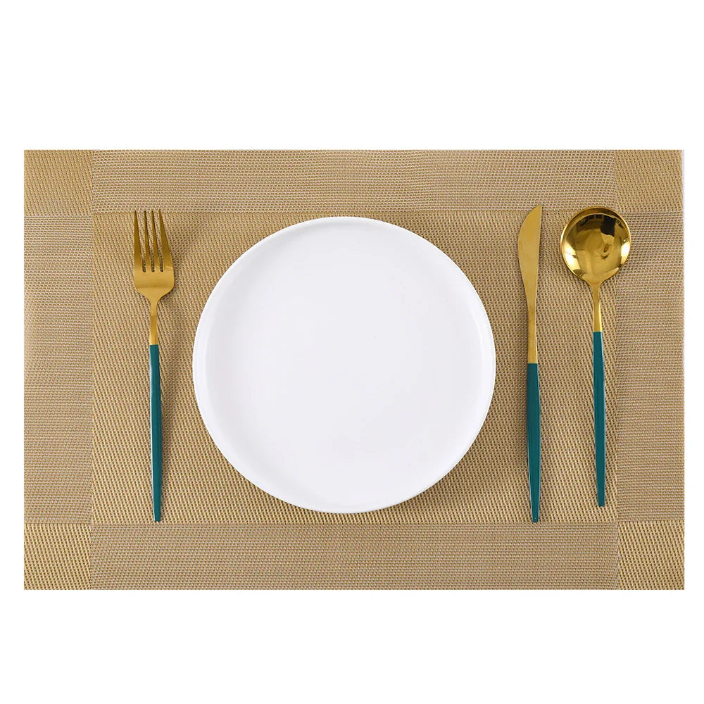 GoldenMinimalist - hittebestendige geweven placemats