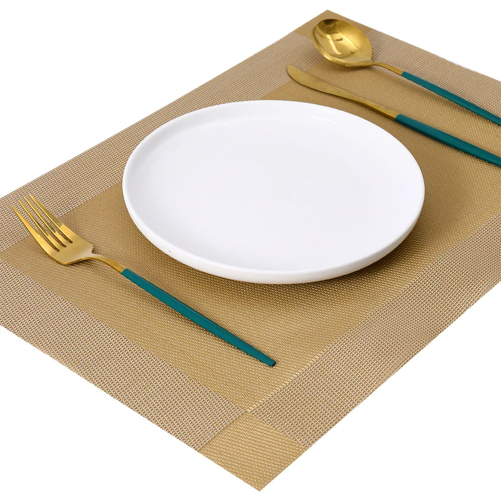 GoldenMinimalist - hittebestendige geweven placemats