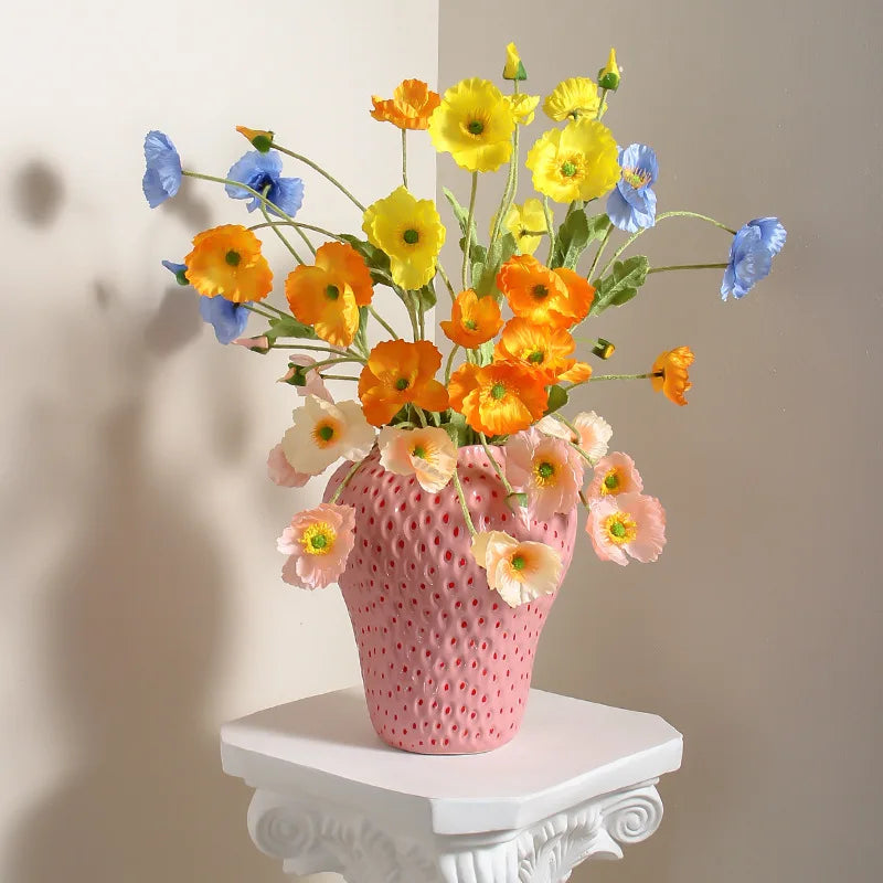 WhimsyBerry - keramische vaas met aardbeien