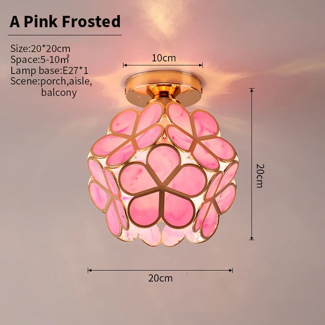 GlowBlossom - kristallen bloemblaadje plafondlamp