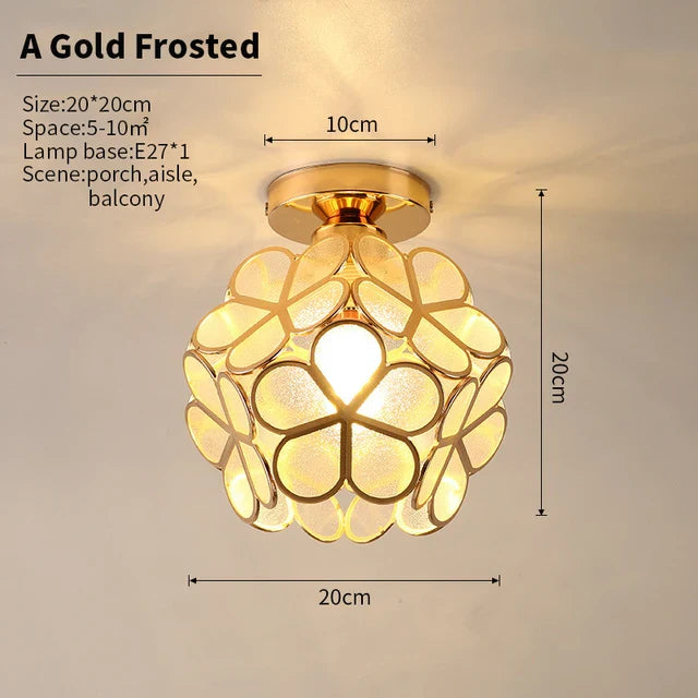 GlowBlossom - kristallen bloemblaadje plafondlamp