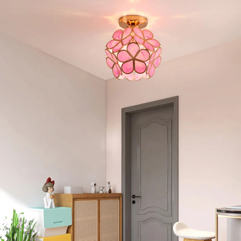 GlowBlossom - kristallen bloemblaadje plafondlamp