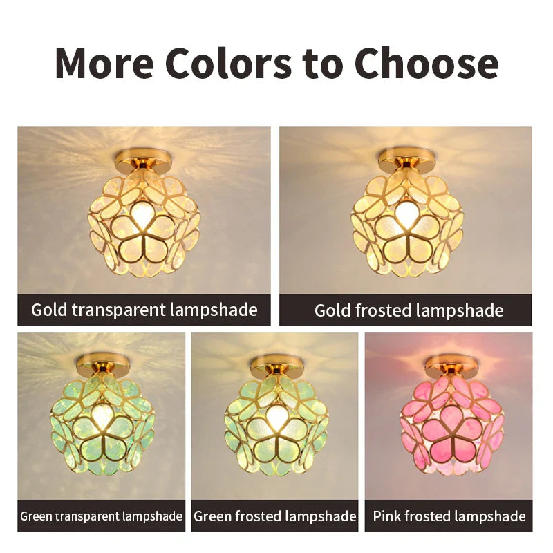 GlowBlossom - kristallen bloemblaadje plafondlamp