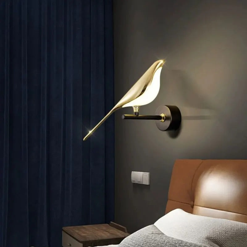 Wingspan - vogel wandlamp 360° draaibaar