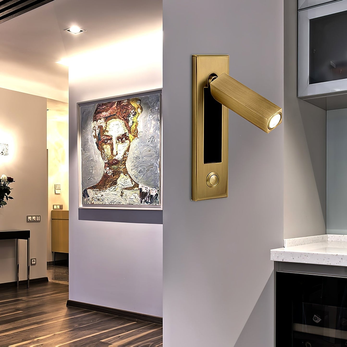 Nichegloed | inbouw wandlamp voor naast het bed