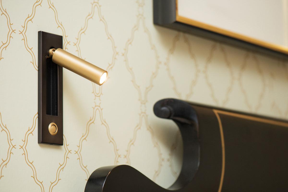 Nichegloed | inbouw wandlamp voor naast het bed