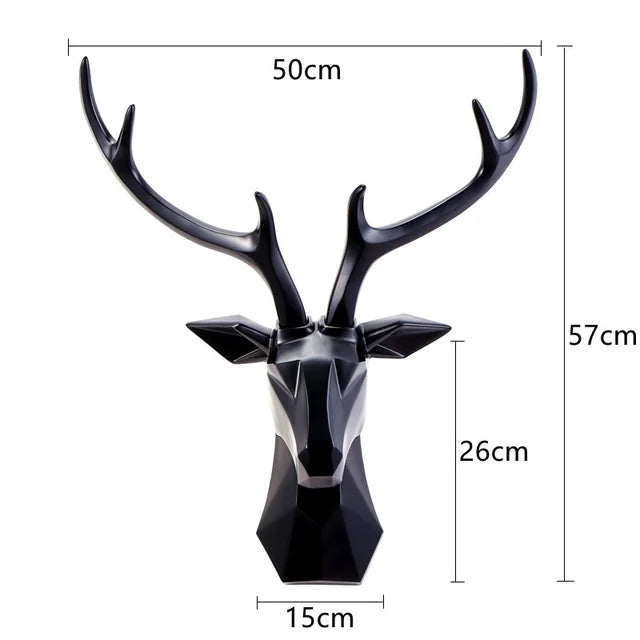 Majesticstag - 3d hertenkop standbeeld