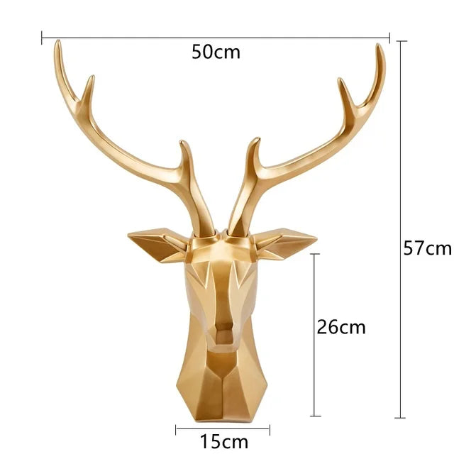 Majesticstag - 3d hertenkop standbeeld
