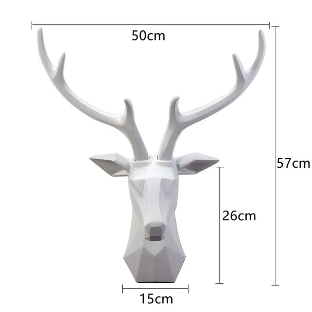 Majesticstag - 3d hertenkop standbeeld