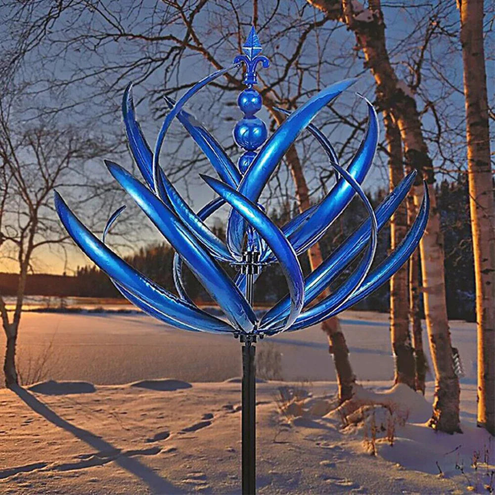 BreezeArt - metalen sculptuur windmolen