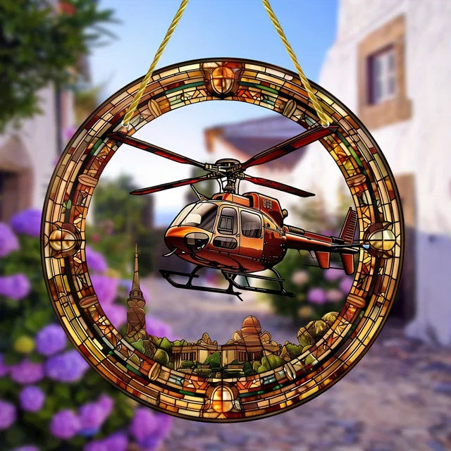 Rondglas - helikopter zonnevanger