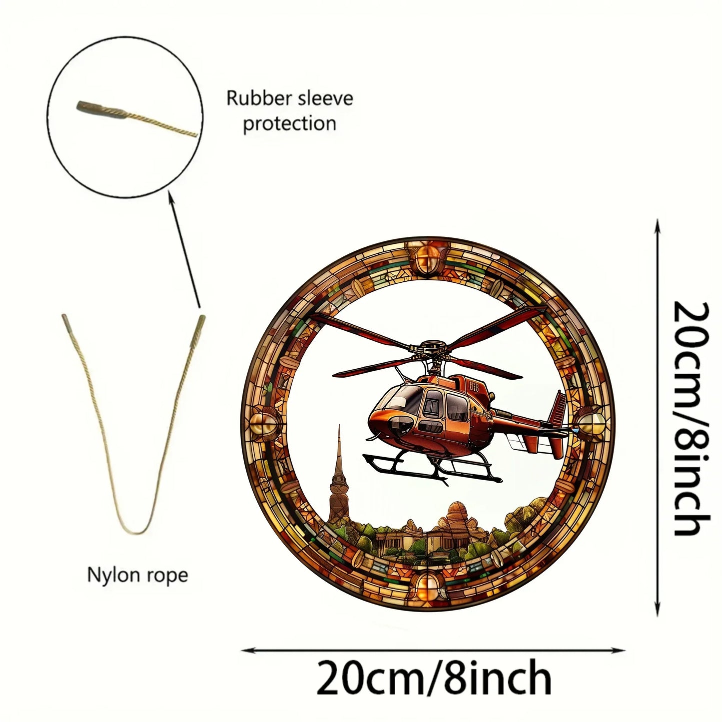 Rondglas - helikopter zonnevanger
