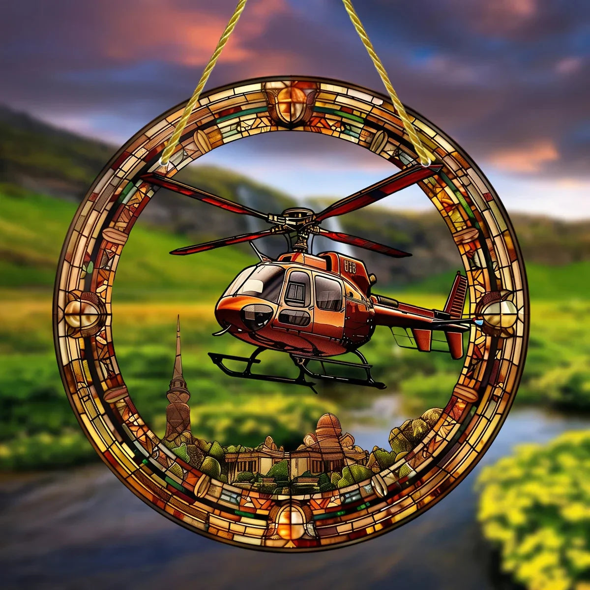 Rondglas - helikopter zonnevanger