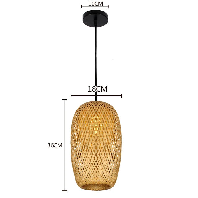 BambooCraft - bamboe rieten lamp
