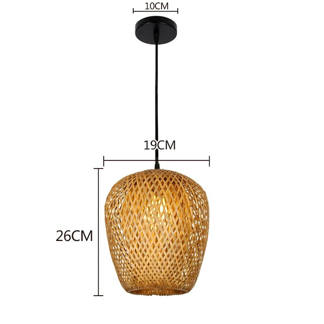 BambooCraft - bamboe rieten lamp