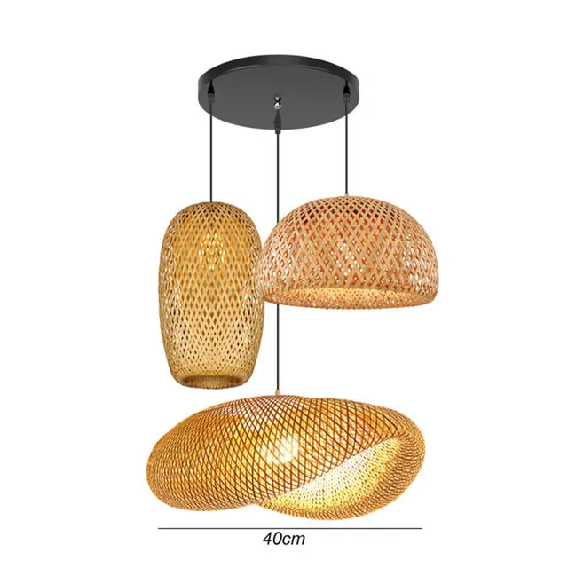 BambooCraft - bamboe rieten lamp
