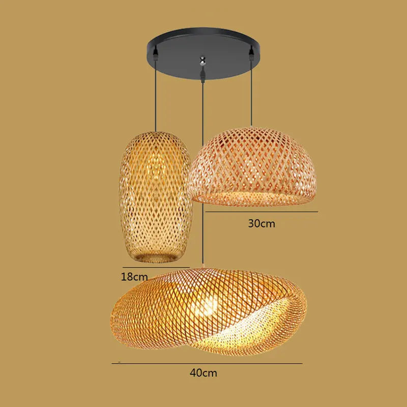 BambooCraft - bamboe rieten lamp