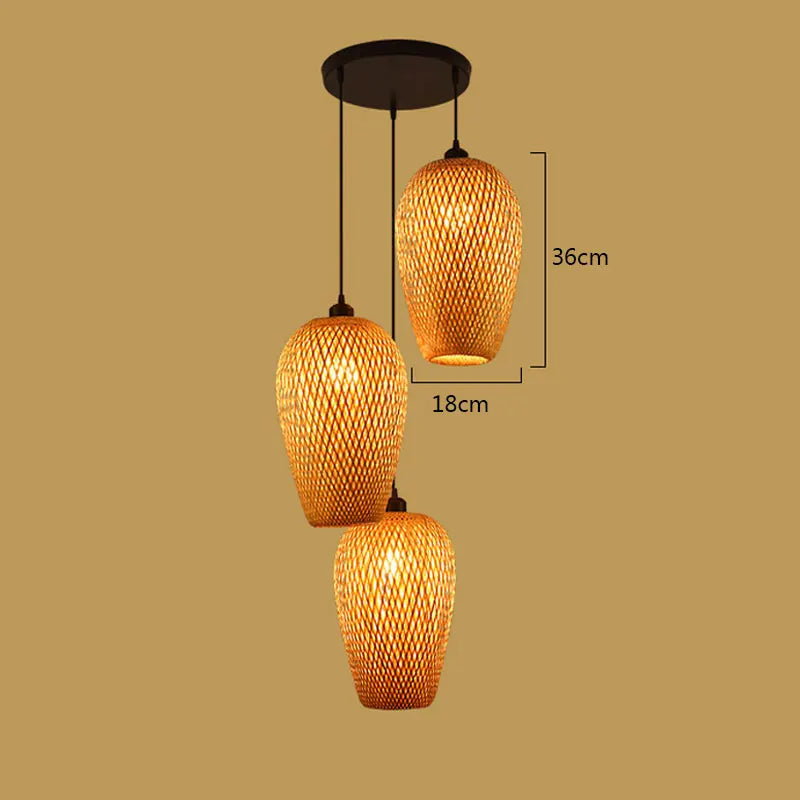 BambooCraft - bamboe rieten lamp