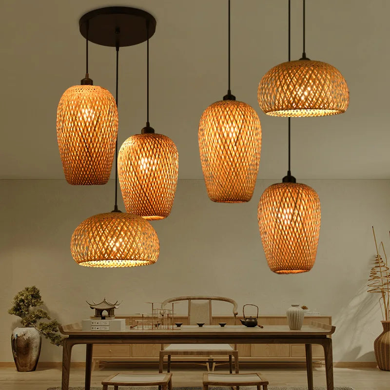 BambooCraft - bamboe rieten lamp