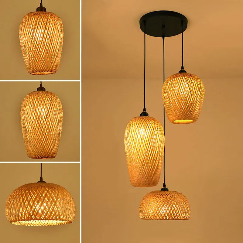 BambooCraft - bamboe rieten lamp