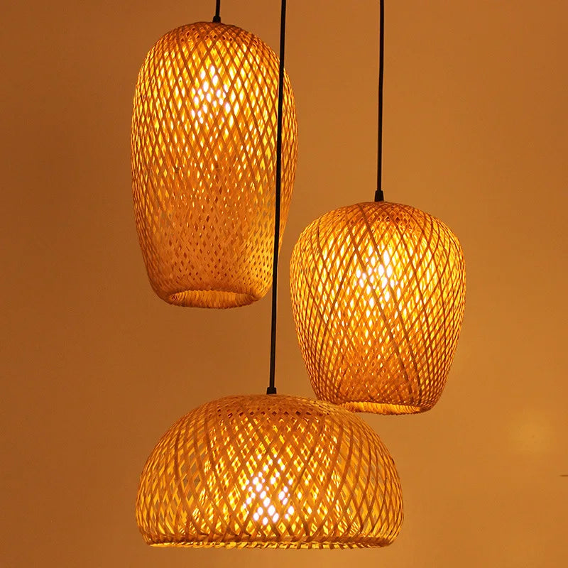 BambooCraft - bamboe rieten lamp