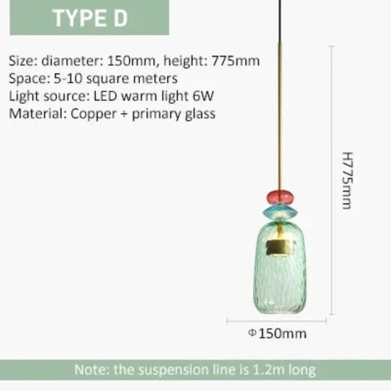 UrbanSimplicity - hanglampen met gekleurd glas