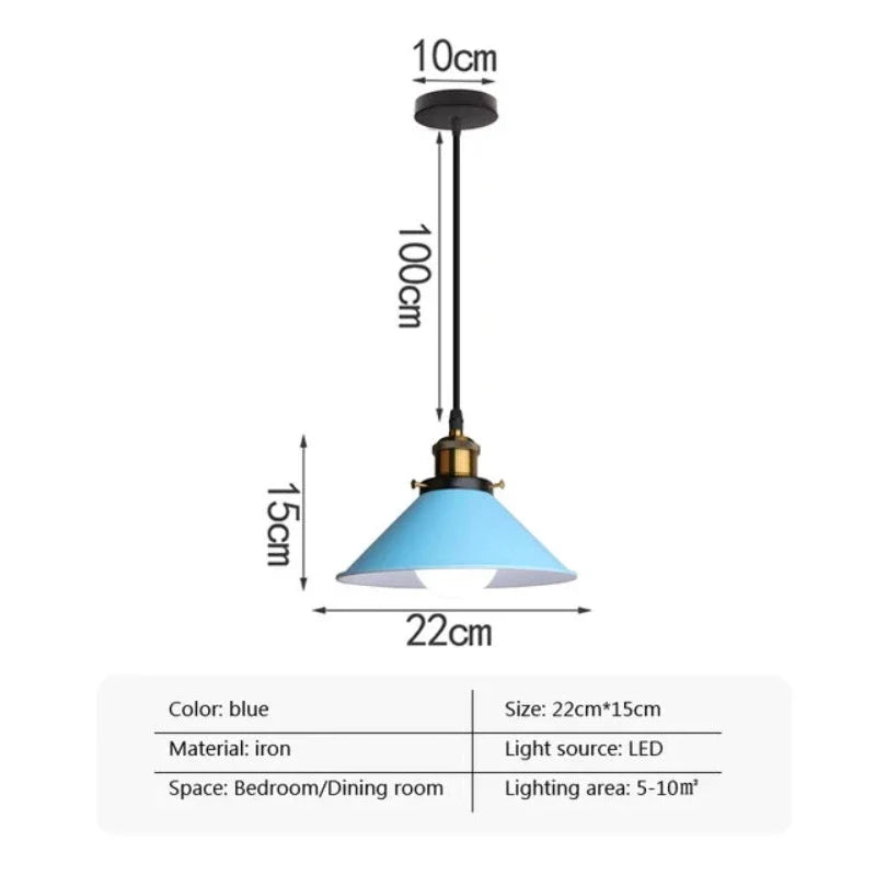 Moderne trifft - led industriële hoorn hanglamp