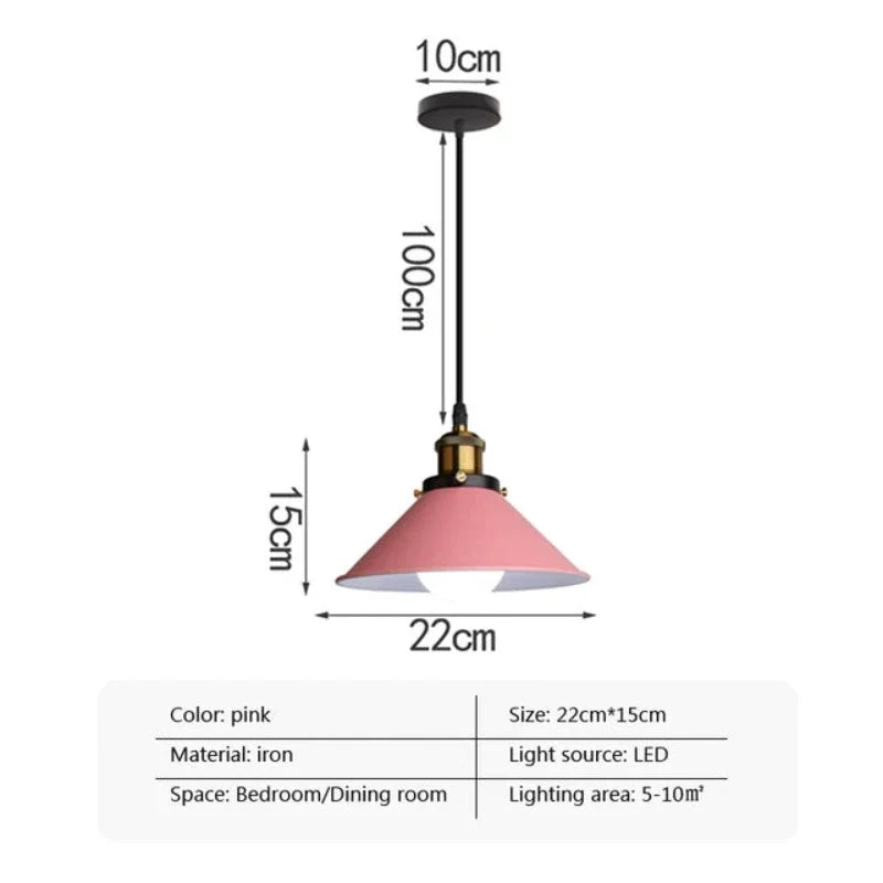 Moderne trifft - led industriële hoorn hanglamp