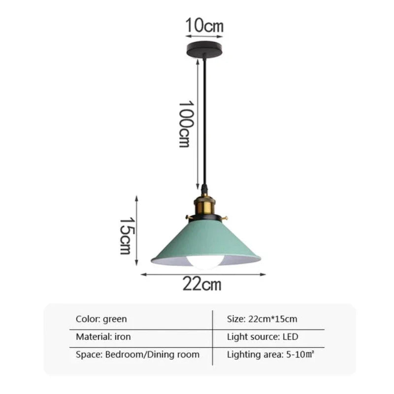 Moderne trifft - led industriële hoorn hanglamp