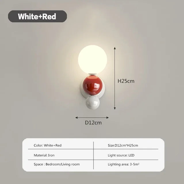 Whiteaura - wandlamp met parelmoer in noordse stijl