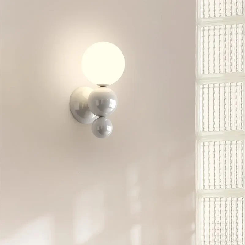 Whiteaura - wandlamp met parelmoer in noordse stijl