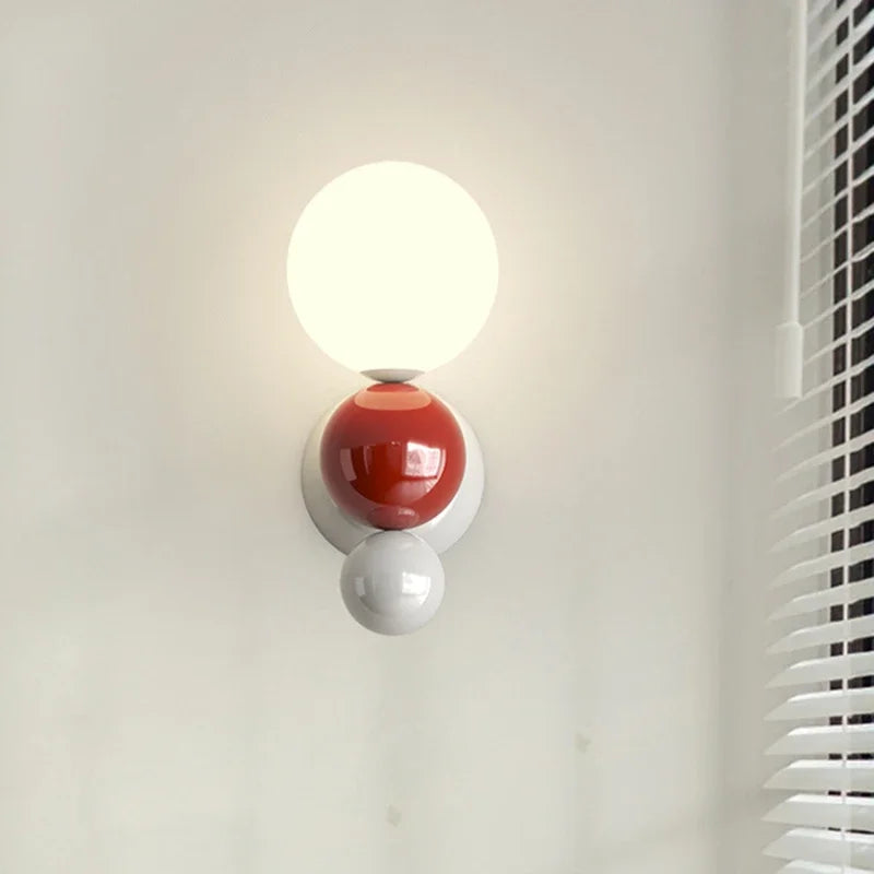 Whiteaura - wandlamp met parelmoer in noordse stijl