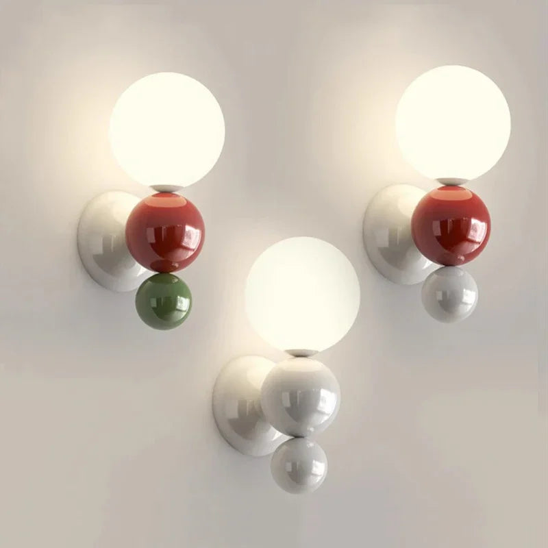 Whiteaura - wandlamp met parelmoer in noordse stijl