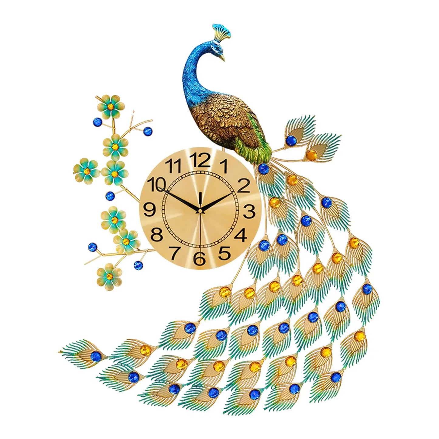 MajesticPeacock - pauw elegantie klok