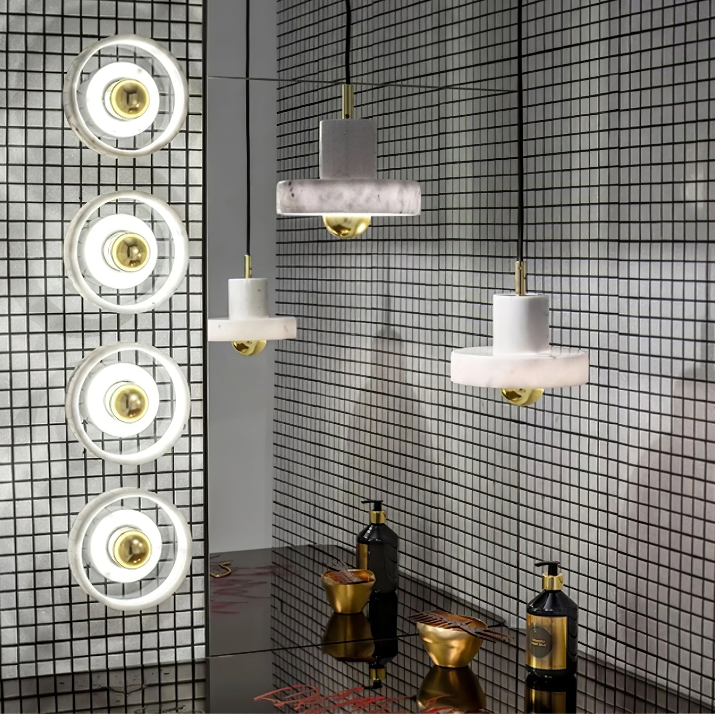 MarbleEleganz | geïnspireerde marmeren hanglamp