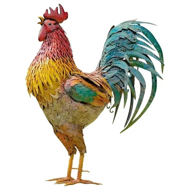 RoosterPatriot - haan sculptuur voor de veranda
