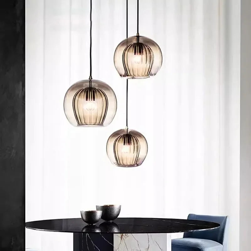 Timberglow - moderne glazen hanglamp