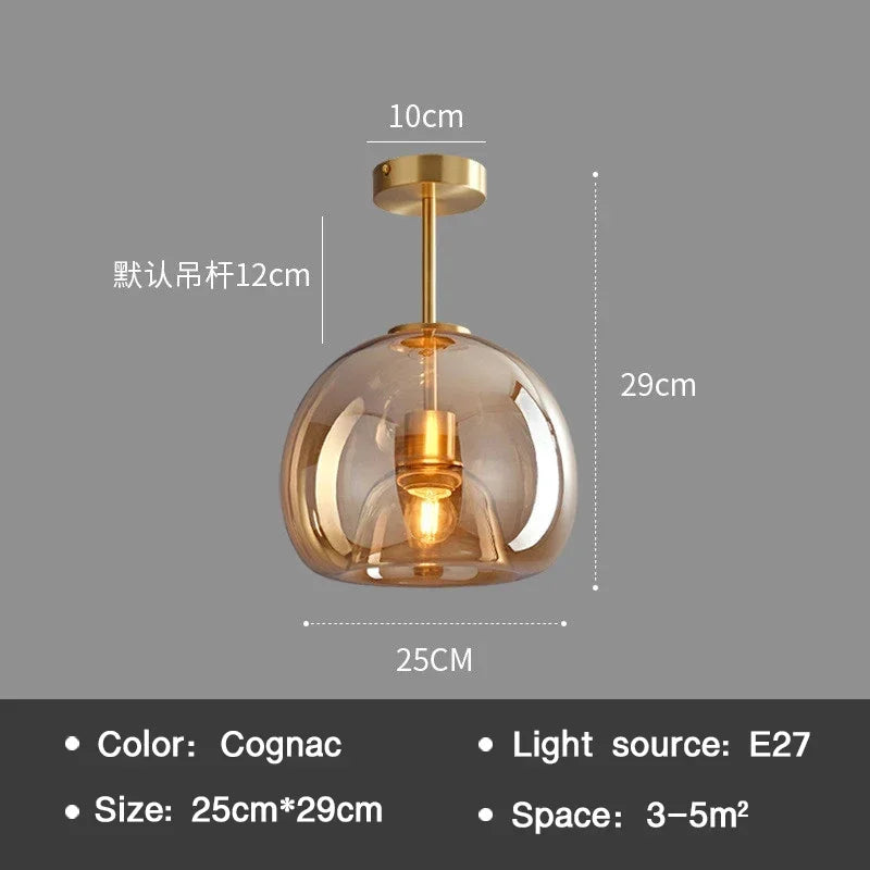 Essenceglow - minimalistische glazen plafondlamp