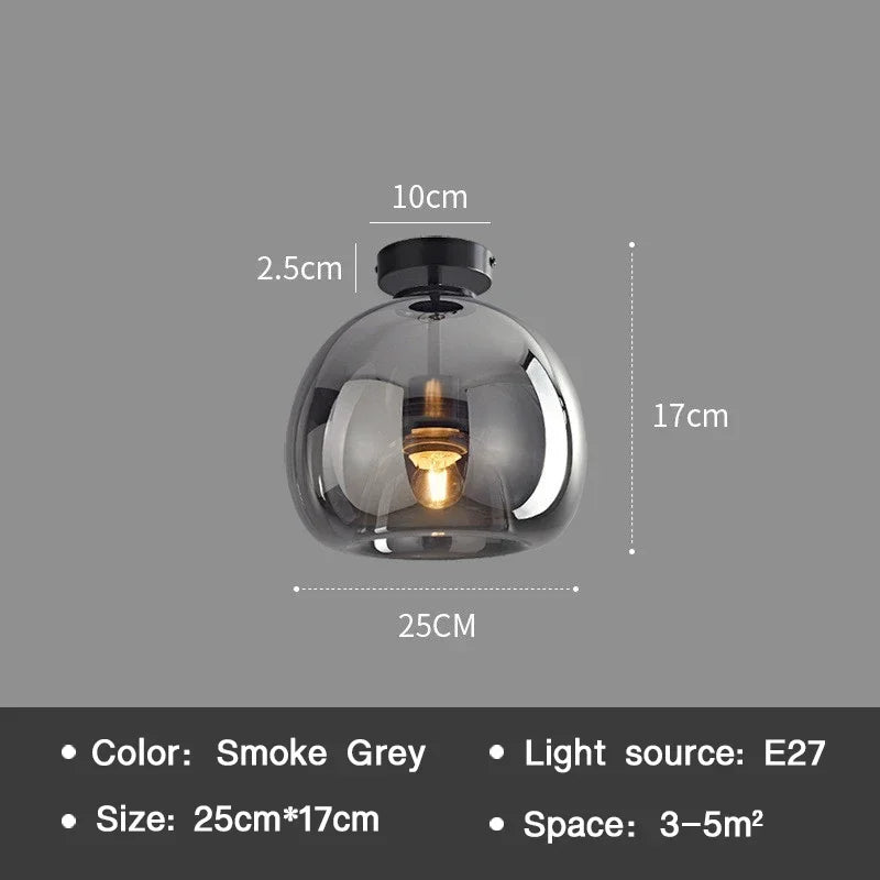 Essenceglow - minimalistische glazen plafondlamp