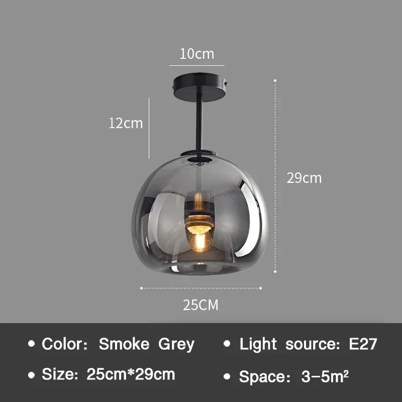 Essenceglow - minimalistische glazen plafondlamp
